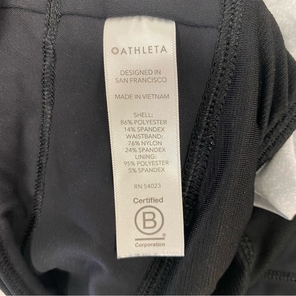 Athleta Women's Run with It 3” Shorts Black & White Marled Pattern Size Medium - Picture 7 of 10